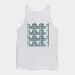 Blue geometric abstract art Tank Top